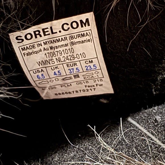 Sorel Joan of Arctic Waterproof Boot in Black Size 6.5 - Picture 8 of 9